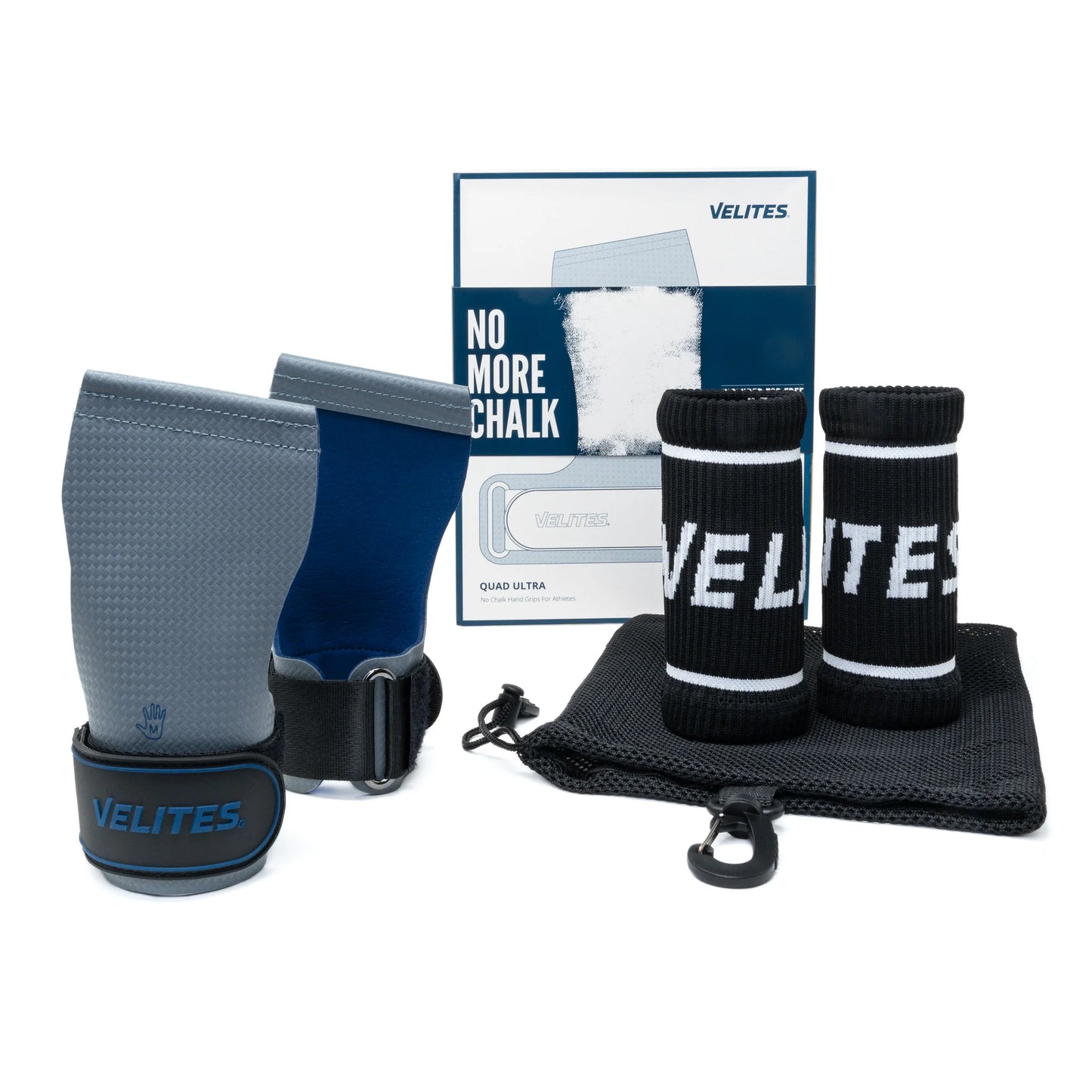 Velites Quad Ultra No Chalk  Hand Grips | Grey