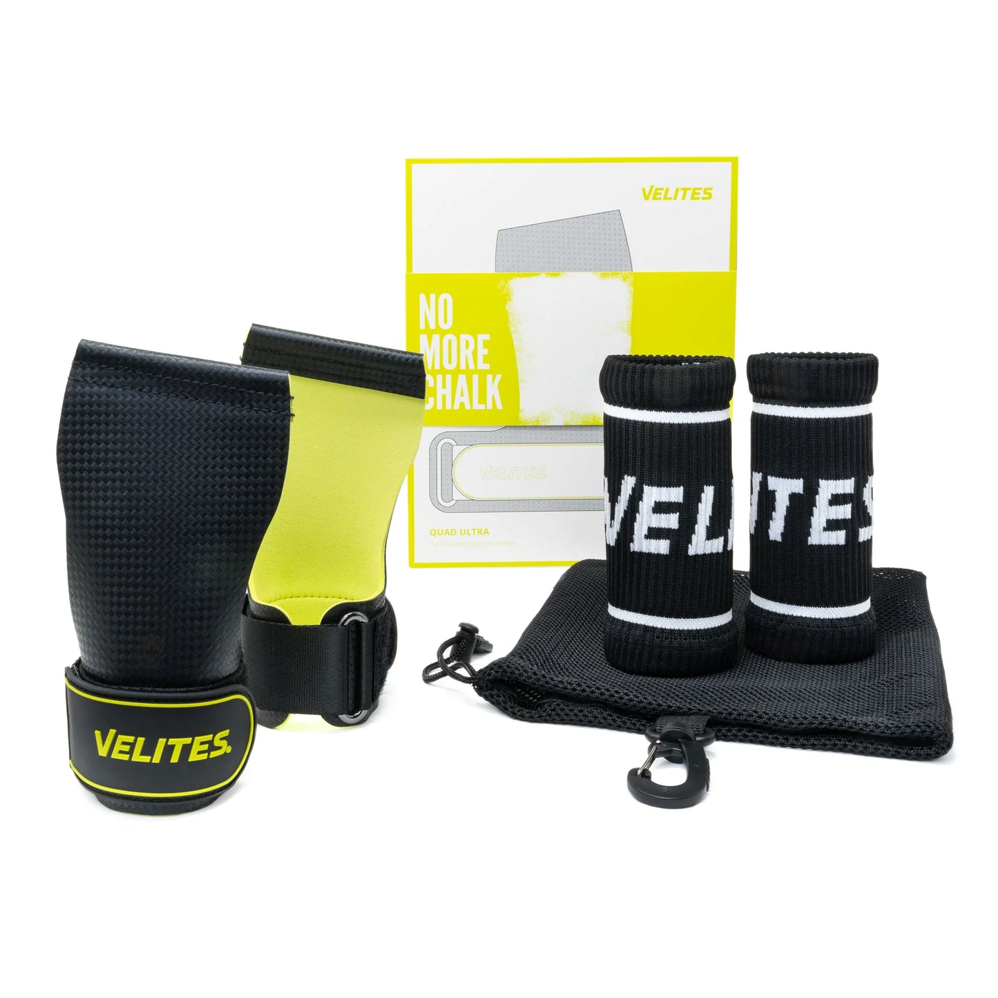 Velites Quad Ultra No Chalk  Hand Grips | Black