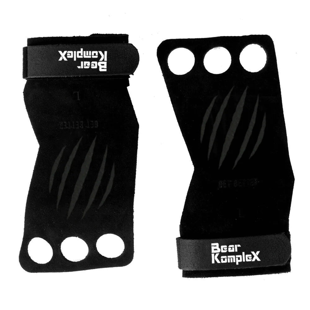 Bear KompleX 3 Hole Hand Grips | Black Suede