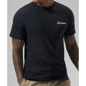 BERGHAUS MENS ORGANIC CLASSIC LOGO T-SHIRT | BLACK