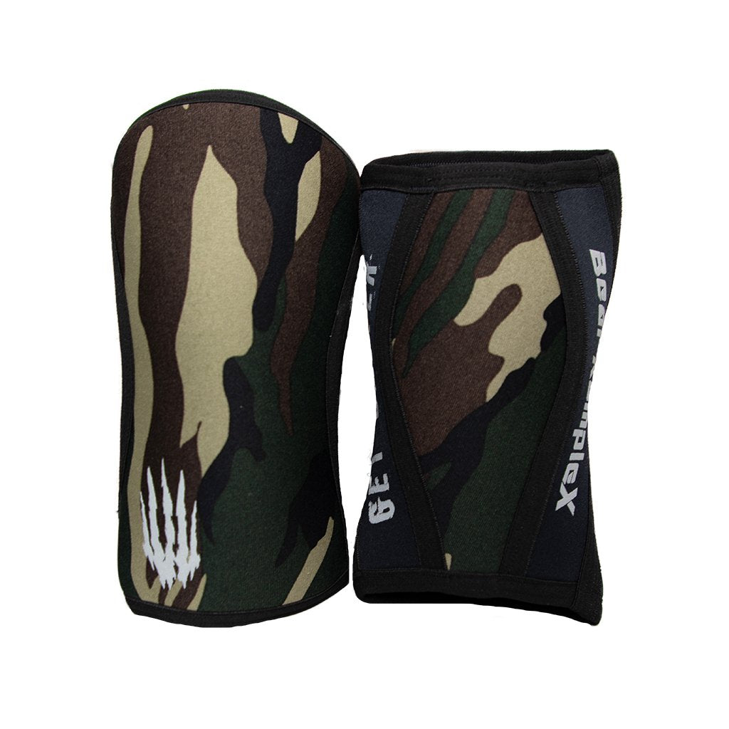 Bear KompleX Knee Supports 5mm | Green Camo (Pair)