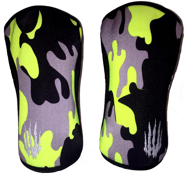 Bear KompleX Knee Supports 5mm | Neon Yellow (Pair) | WOD Gear UK | RXROX